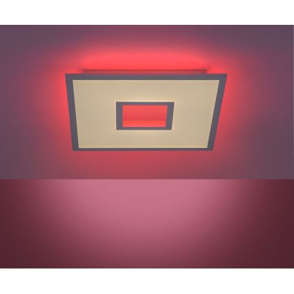 Leuchten Direkt 11645-16 - LED RGB dimmbare Deckenleuchte RECESS LED/22,5W/230V + LED/5W + Fernbedienung