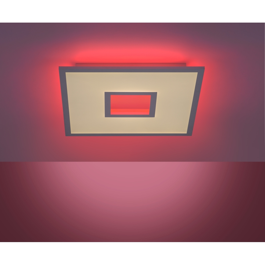 Leuchten Direkt 11645-16 - LED RGB dimmbare Deckenleuchte RECESS LED/22,5W/230V + LED/5W + Fernbedienung