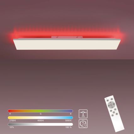 Leuchten Direkt - LED RGB Dimmbare Deckenleuchte GUSTAV LED/27,3W/230V + LED/1,4W 2700-5000K + Fernbedienung