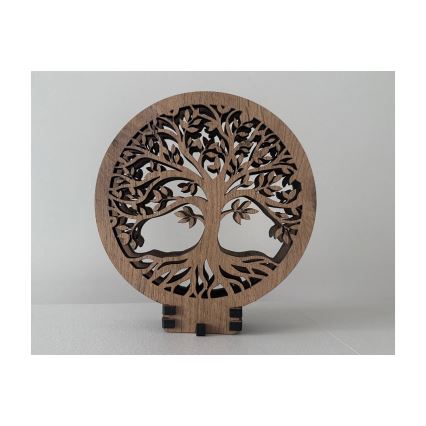 Li-Go 23648/DUB2 - LED-dimmbare Tischdekoration LED/12W/230V 30x31 cm Eiche/Lebensbaum