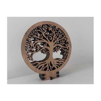 Li-Go 23648/DUB2 - LED-dimmbare Tischdekoration LED/12W/230V 30x31 cm Eiche/Lebensbaum