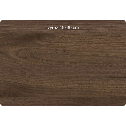 Li-Go 23654 - Dimmbare LED-Tischleuchte LED/12W/230V 20x22 cm Walnuss/Moosmotiv