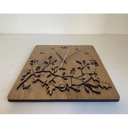 Li-Go 5499/DUB2 - Wanduhr 1xAA 40x40 cm Eiche