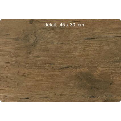 Li-Go 5652/DUB2 - Dimmbare LED-Uhr LED/10W/5V 20000 mAh 42x42 cm Eiche/Eiche im Kreis + Fernbedienung