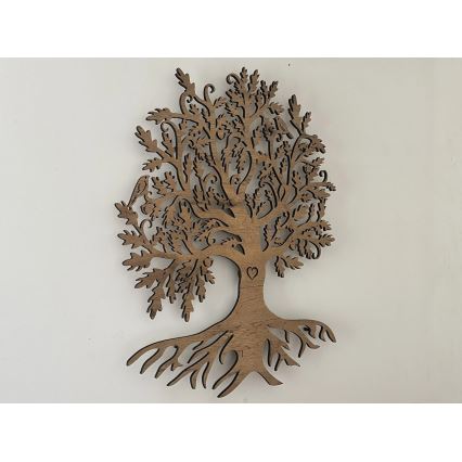 Li-Go 5729/DUB2 - LED-Wanddekoration mit Bewegungsmelder LED/10W/5V 90x110 cm Eiche