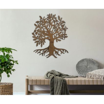 Li-Go 5732/DUB/S2 - Dimmbare LED-Wanddekoration LED/10W/5V 20000 mAh 68x80 cm Eiche