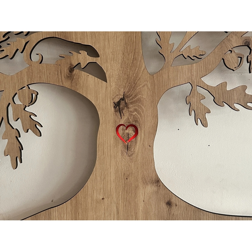 Li-Go 5739/DUB2 - Dimmbares LED-Wanddekor LED/10W/230V 68x80 cm Eiche