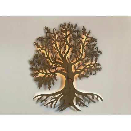 Li-Go 5742/DUB2 - Dimmbare LED-Wanddekoration LED/10W/230V 90x110 cm Eiche