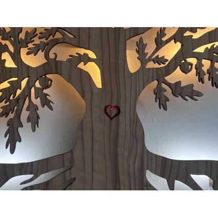 Li-Go 5747/DUB2 - Dimmbare LED-Wanddekoration LED/10W/230V 45x55 cm Eiche