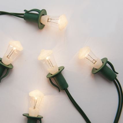 Lichterkette LUCERNA 12x E10 / 10,7 m, warmweiß, Hergestellt in Tschechien