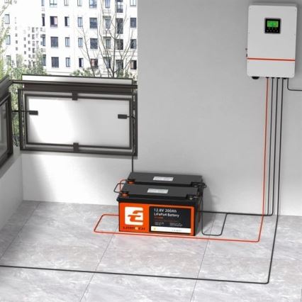 LiFePO4-Batterie für Solarsysteme 12,8V/200Ah IP66