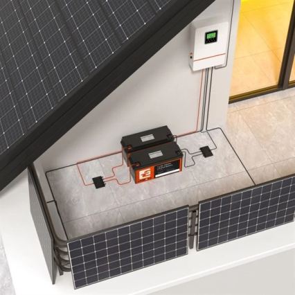LiFePO4-Batterie für Solarsysteme 12,8V/200Ah IP66