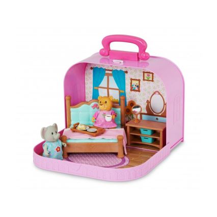 Li'l Woodzeez - Koffer-Spielset Schlafzimmer