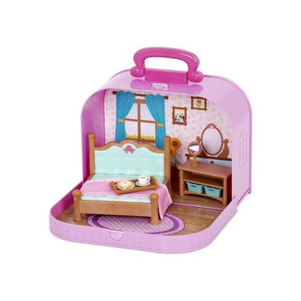 Li'l Woodzeez - Koffer-Spielset Schlafzimmer