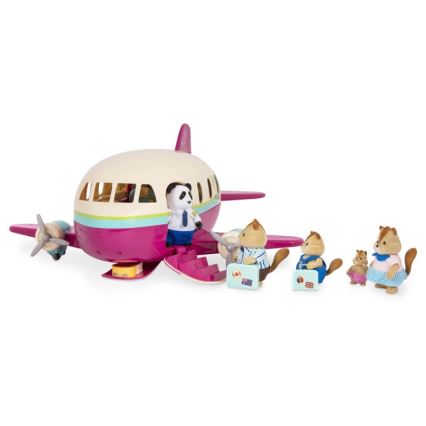 Li'l Woodzeez - Spielzeug-Set Flugzeug mit Zubehör