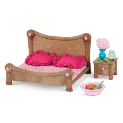 Li'l Woodzeez - Spielzeugset Schlafzimmer- und Esszimmereinrichtung