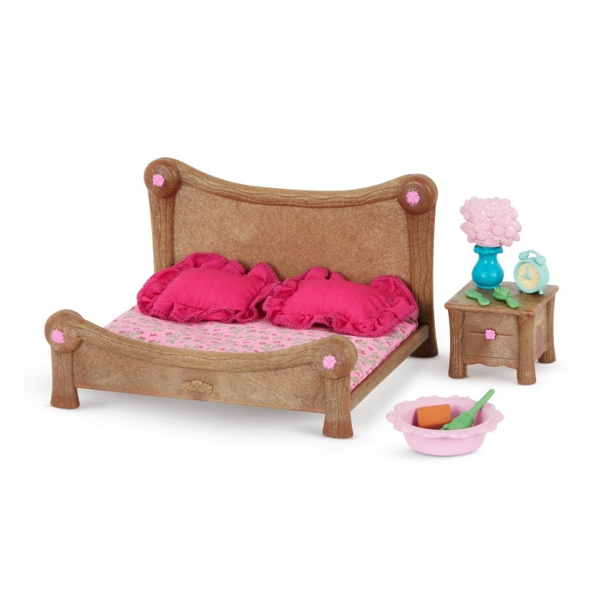 Li'l Woodzeez - Spielzeugset Schlafzimmer- und Esszimmereinrichtung