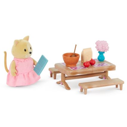 Li'l Woodzeez - Spielzeugset Schlafzimmer- und Esszimmereinrichtung