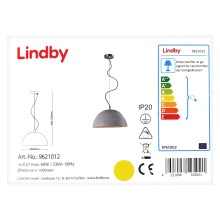 Lindby - Dimmbare LED-RGBW-Hängeleuchte an Schnur CAROLLE 1xE27/10W/230V Wi-Fi Tuya