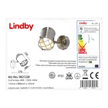 Lindby - Dimmbare LED-Wandleuchte EBBI 1xE14/5W/230V