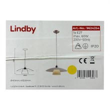 Lindby - Hängeleuchte an Schnur DOLORES 1xE27/60W/230V
