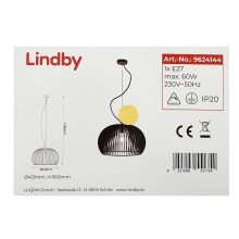 Lindby - Hängeleuchte an Schnur JURSA 1xE27/60W/230V