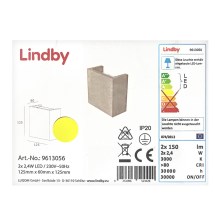 Lindby - LED-Wandleuchte YVA 2xLED/2,4W/230V