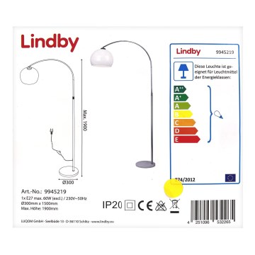 Lindby - Stehleuchte SVERI 1xE27/60W/230V
