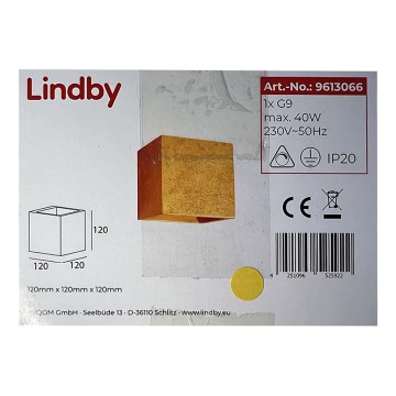 Lindby - Wandbeleuchtung YADE 1xG9/20W/230V