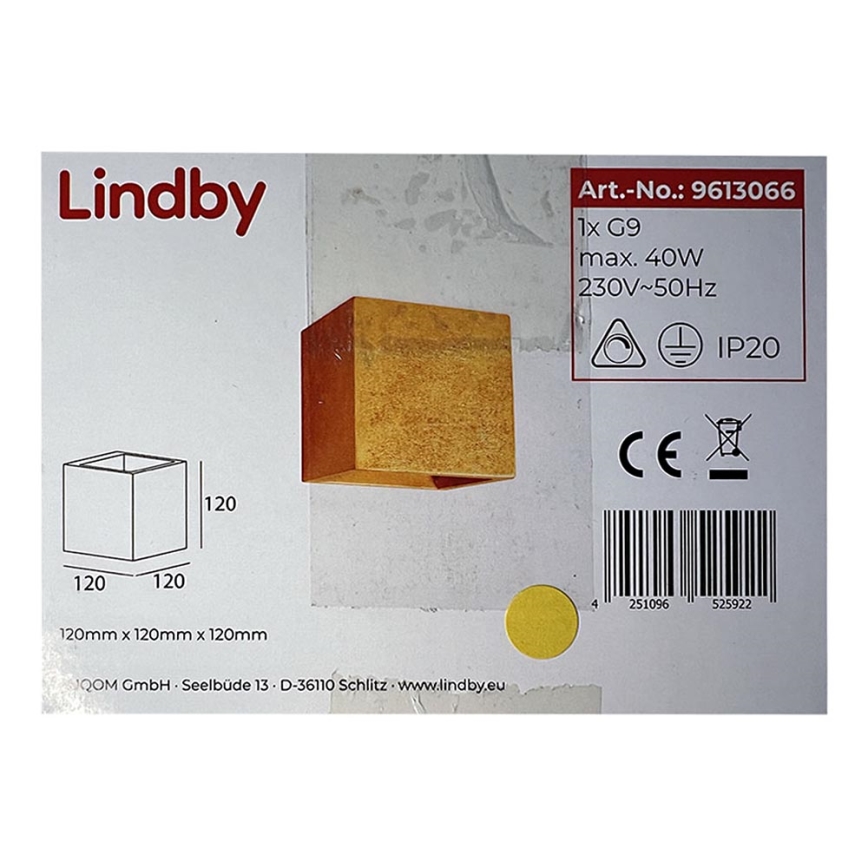 Lindby - Wandbeleuchtung YADE 1xG9/20W/230V