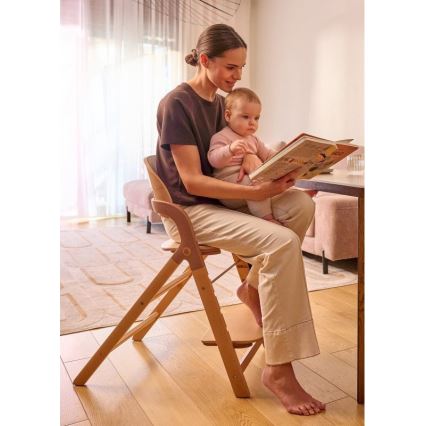 Lionelo - 3-in-1 Kinderhochstuhl MEGAN Grau-Holz