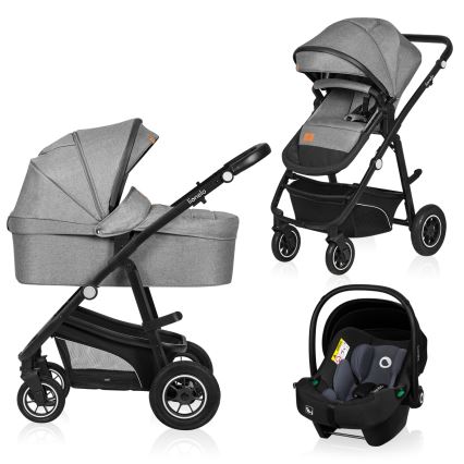 Lionelo - 3-in-1 Kombikinderwagen BIANKA Steingrau