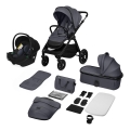 Lionelo - 3-in-1 Kombikinderwagen LAYLA Grey Stone