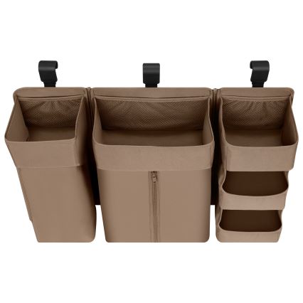 Lionelo - 3-in-1 SIDEPOCKET Organizer für das Babybett, Beige