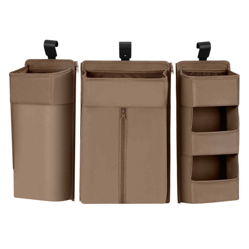 Lionelo - 3-in-1 SIDEPOCKET Organizer für das Babybett, Beige