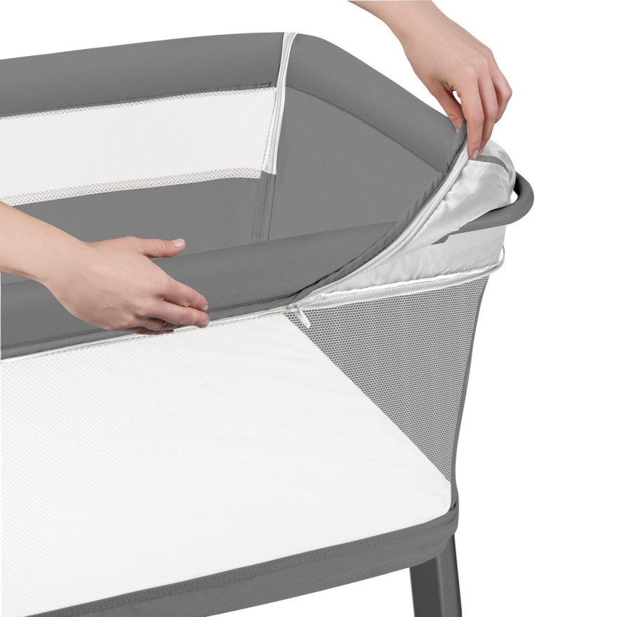 Lionelo - 5-in-1 Babybett THOMI PLUS Beton-Grau