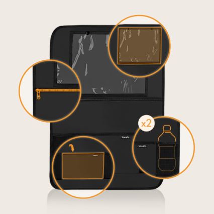 Lionelo - Auto-Organizer SEAT ORGANIZER Schwarz