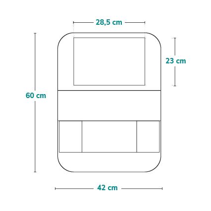 Lionelo - Auto-Organizer SEAT ORGANIZER Schwarz