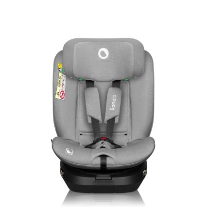 Lionelo - Autokindersitz BRAVE i-Size mit drehbarer Basis 40-150 cm Grey Stone