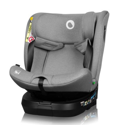 Lionelo - Autokindersitz BRAVE i-Size mit drehbarer Basis 40-150 cm Grey Stone