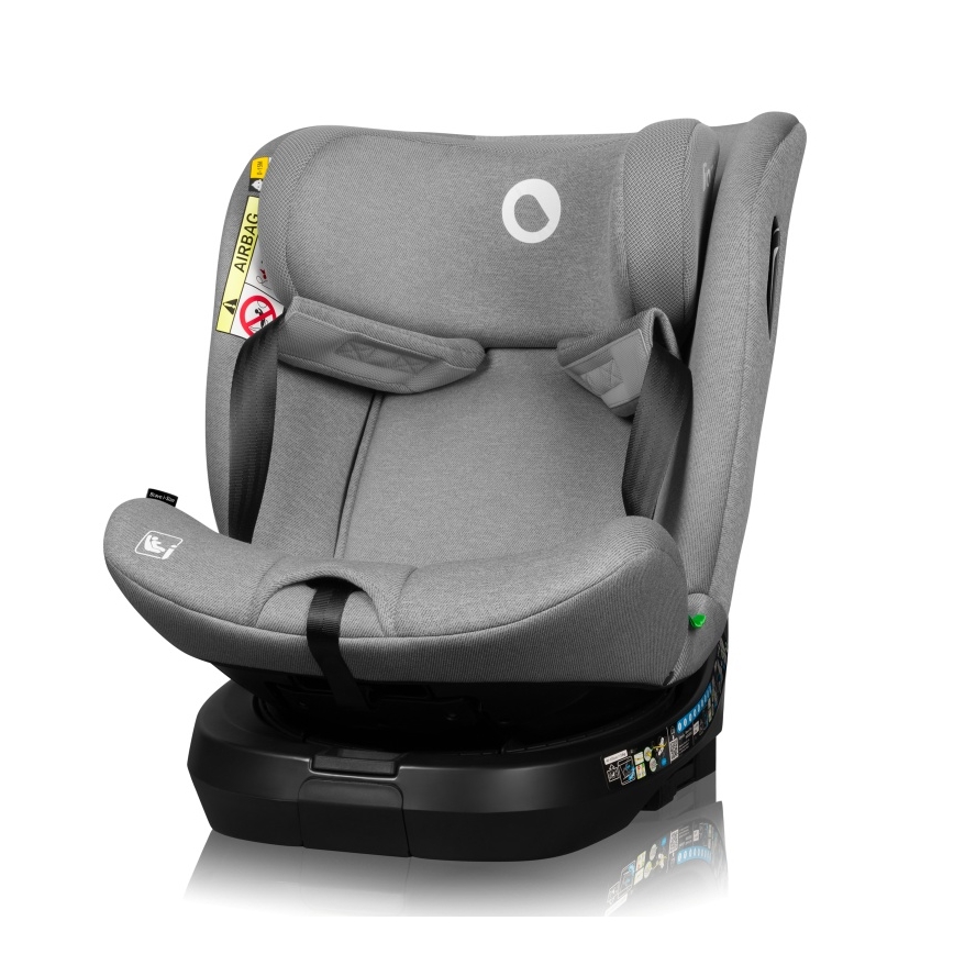 Lionelo - Autokindersitz BRAVE i-Size mit drehbarer Basis 40-150 cm Grey Stone