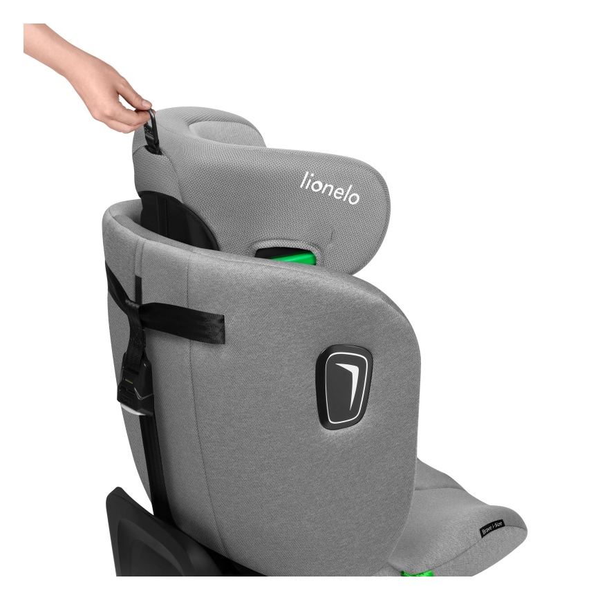 Lionelo - Autokindersitz BRAVE i-Size mit drehbarer Basis 40-150 cm Grey Stone