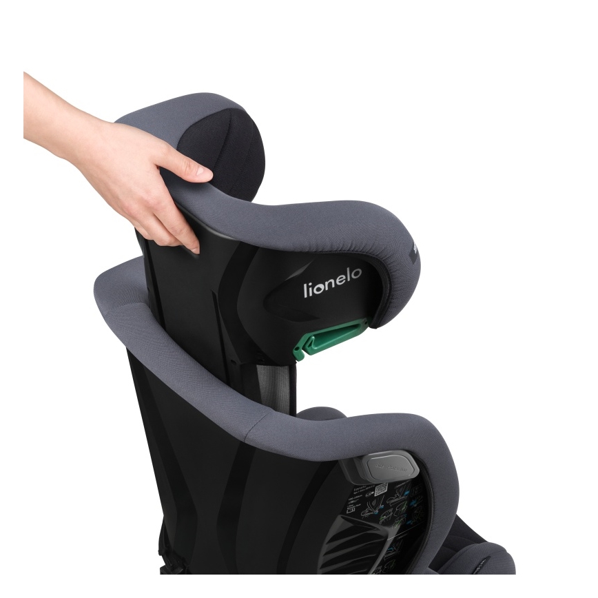 Lionelo - Autokindersitz IGO i-Size 100-150 cm Grau Graphit