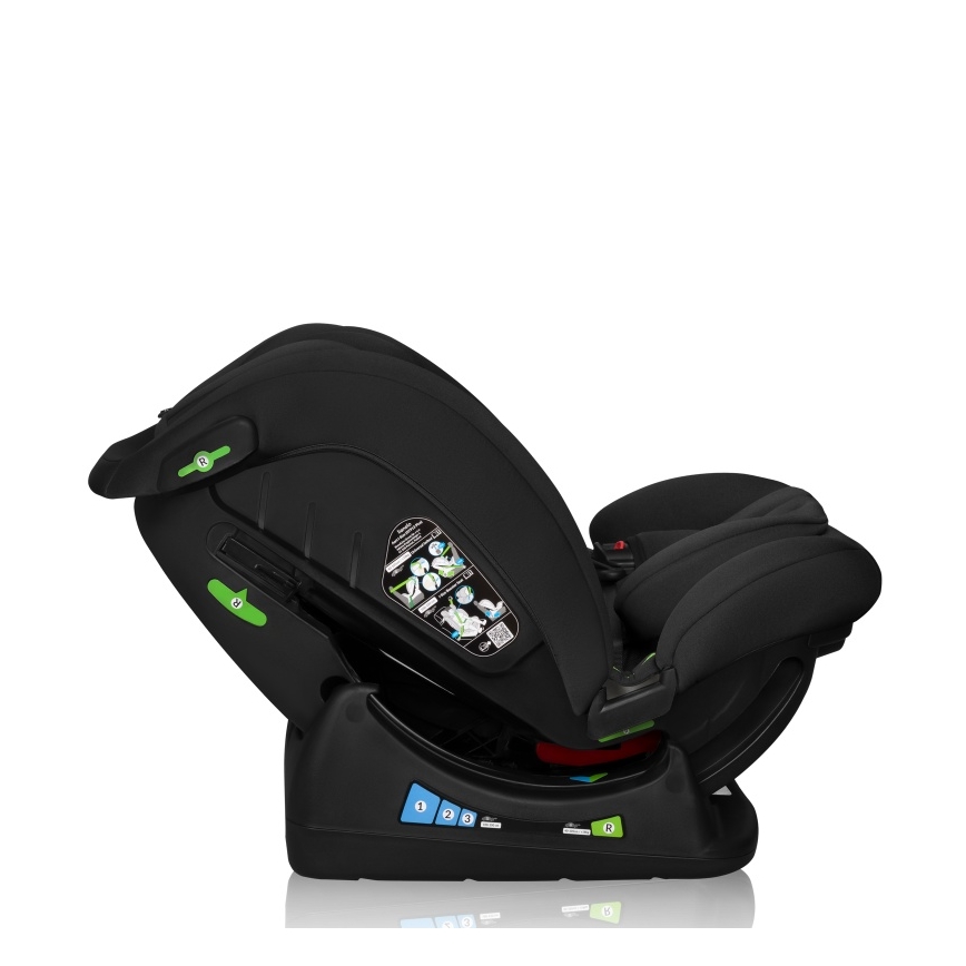 Lionelo - Autokindersitz IZZY i-Size 40-150 cm Schwarz/Carbon