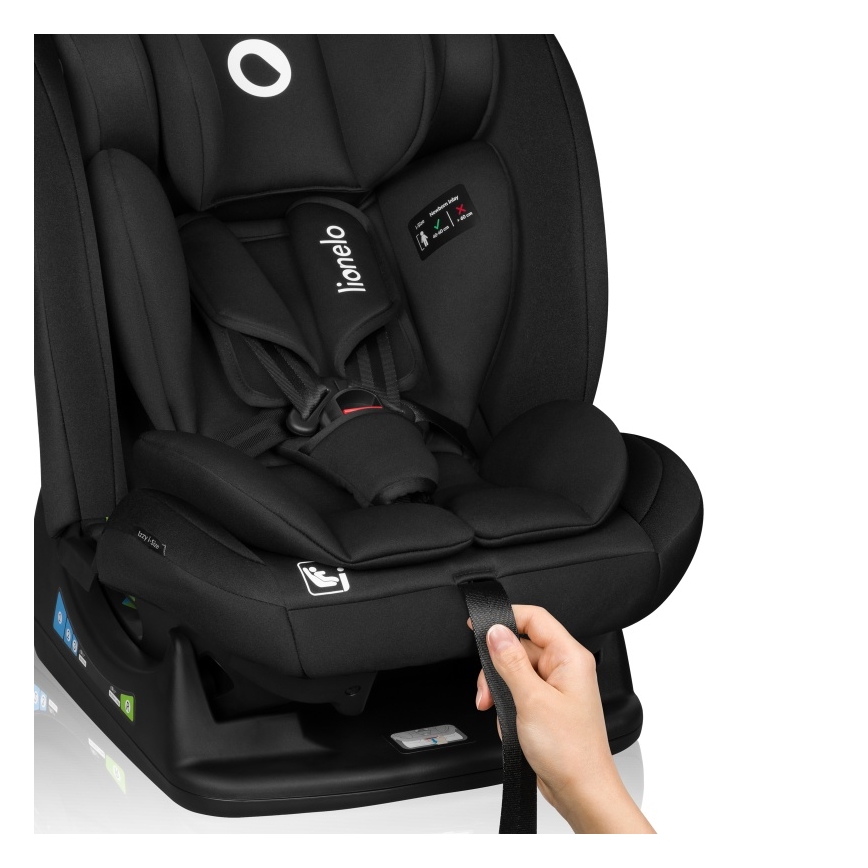 Lionelo - Autokindersitz IZZY i-Size 40-150 cm Schwarz/Carbon