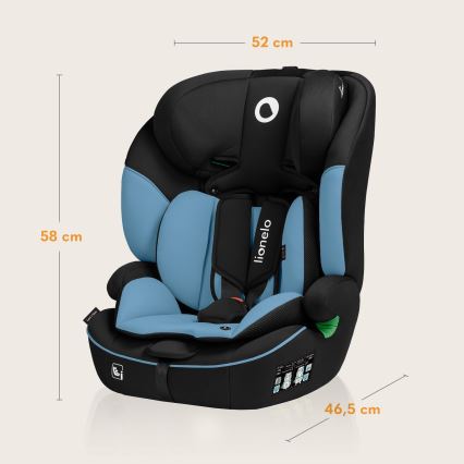 Lionelo - Autokindersitz LEVI i-Size 76-150 cm Kobaltblau