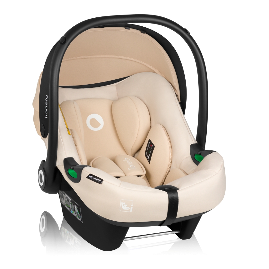 Lionelo - Autokindersitz mit Basis ASTRID SET i-Size 40-87 cm Sandbeige