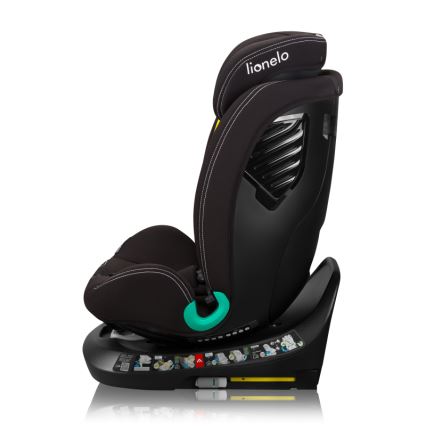 Lionelo - Kindersitz mit drehbarer Basis BASTIAAN ONE i-Size 40-150 cm Carbon-Schwarz