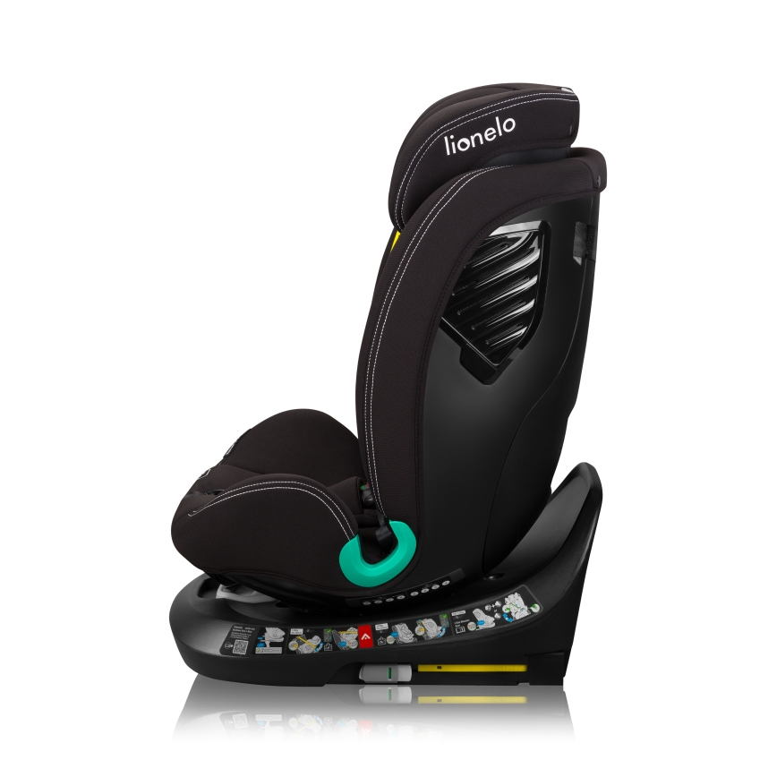 Lionelo - Kindersitz mit drehbarer Basis BASTIAAN ONE i-Size 40-150 cm Carbon-Schwarz