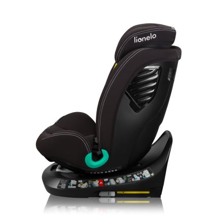 Lionelo - Kindersitz mit drehbarer Basis BASTIAAN ONE i-Size 40-150 cm Carbon-Schwarz